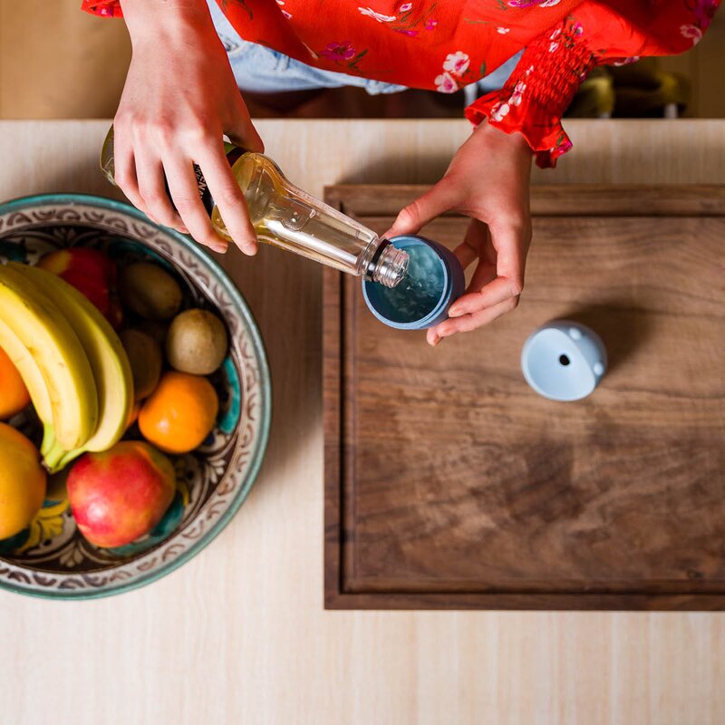 Happy Sinks Konna fluefelle blå