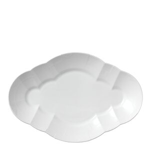 Royal Copenhagen White Elements fat ovalt 38,5 cm