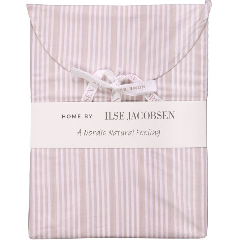 Home by Ilse Jacobsen Bedding Collection dynetrekk 140x220+63x60 cm powder rose stripes