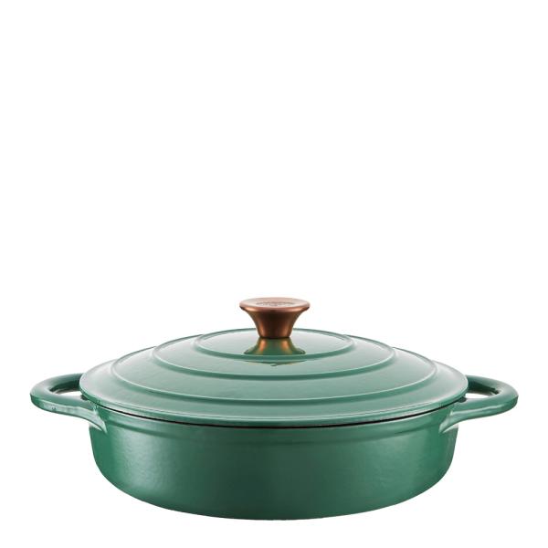 Barbary&Oak Lav støpejernsgryte 28 cm 2,5L grønn