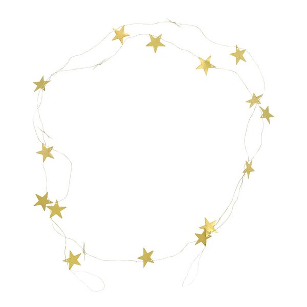 House Doctor Stars girlander 250 cm antikk messing