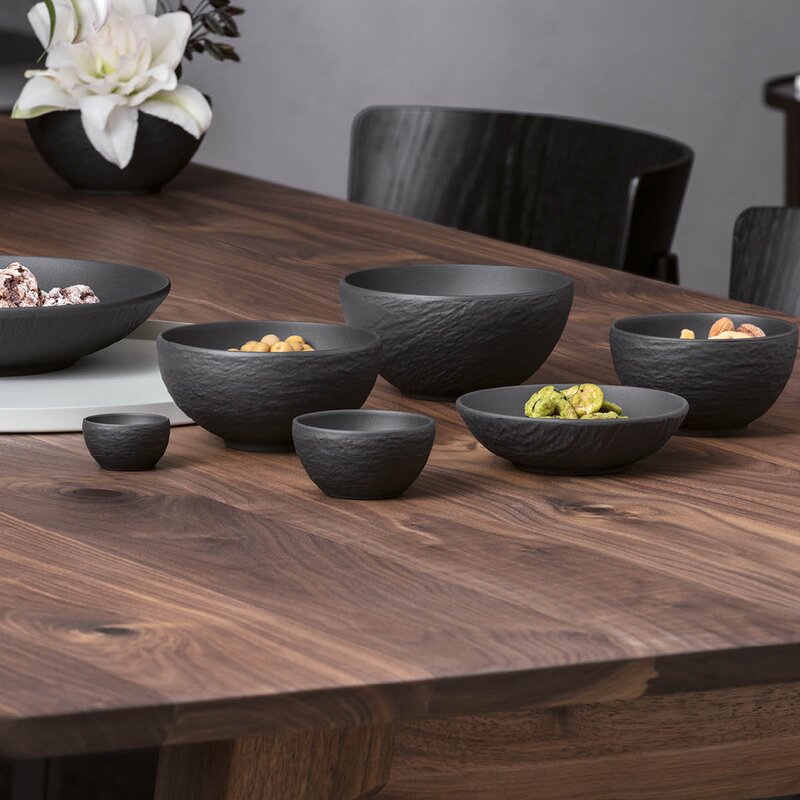 Villeroy & Boch Manufacture Rock dessertskål 12 cl svart/grå