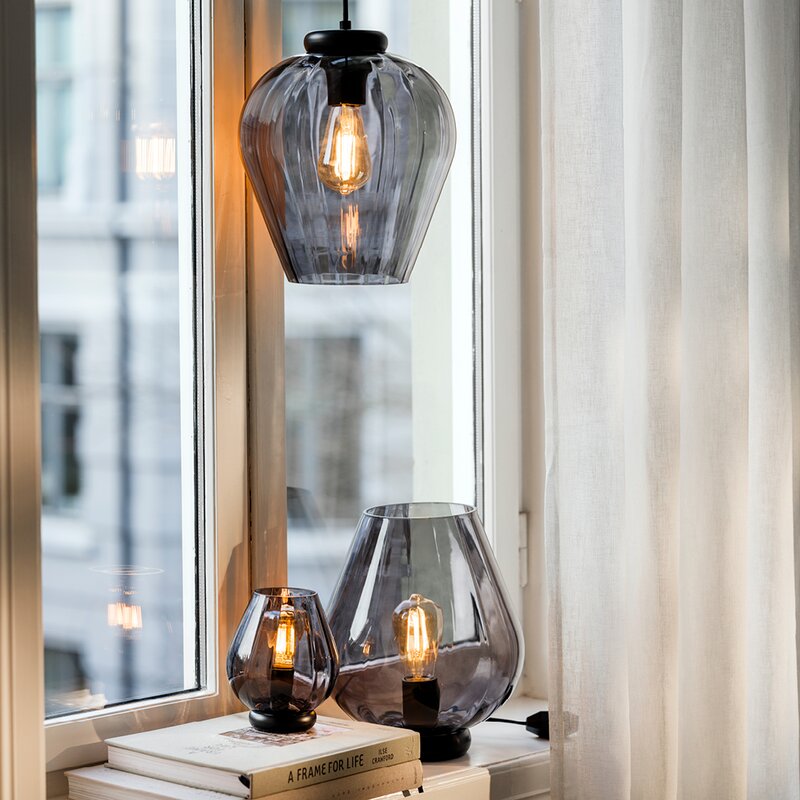 Magnor Rocks XO bordlampe 13,5 cm koksgrå