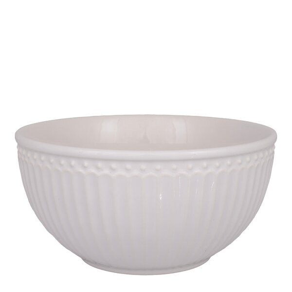 GreenGate Everyday Alice serveringsskål 0,9L hvit