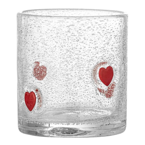 Bloomingville - Debra vannglass 37 cl hjerte