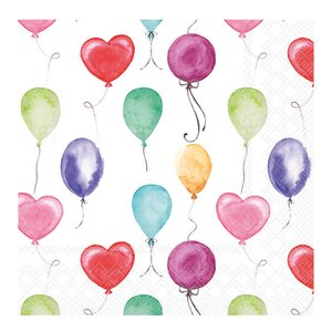 Ambiente Serviett 33x33 cm 20 stk Flying Balloons