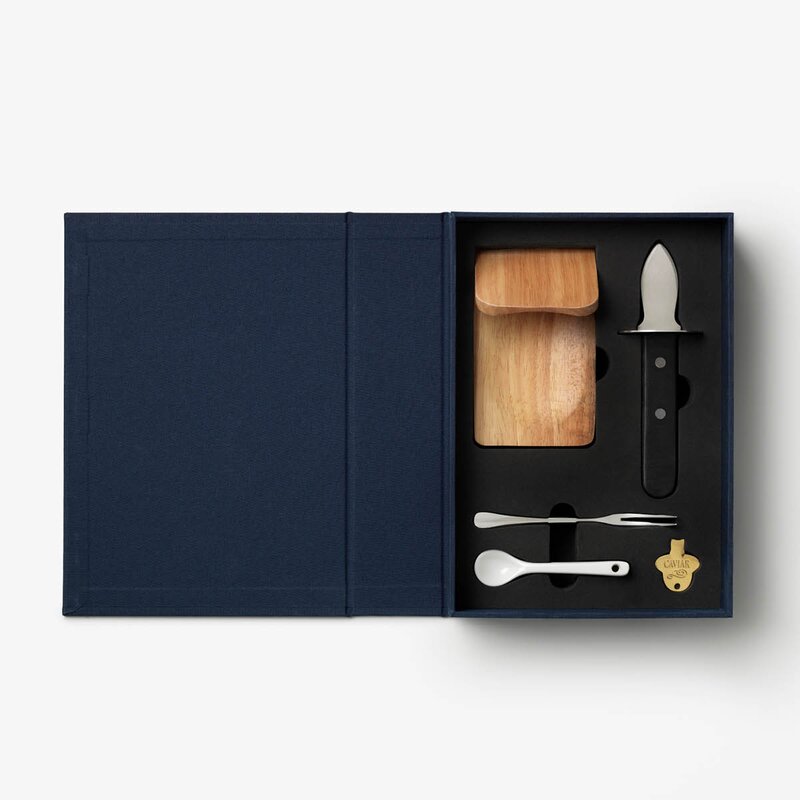 Printworks The Essentials østers- og kaviarverktøy blå
