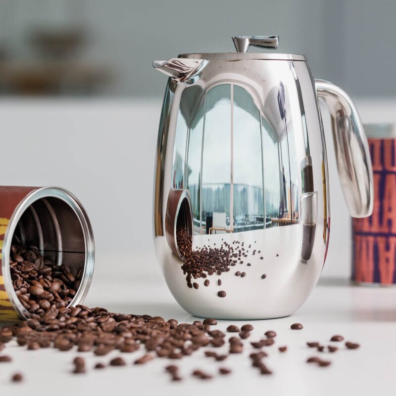 Bodum Columbia dobbeltvegget presskanne 12 kopper 1,5L blank stål