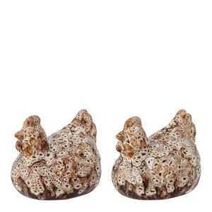 Bloomingville Salt og pepperbøssesett Chicky 2 cl 2 stk hvit