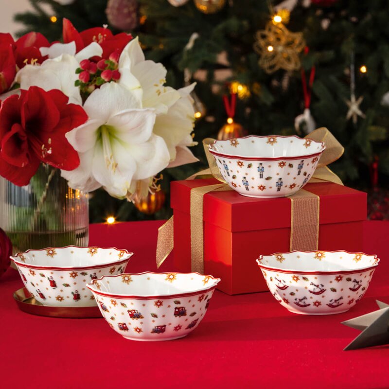Villeroy & Boch Toy-s Delight jubileums skålsett 4 stk 30,5x30,5 cm multi