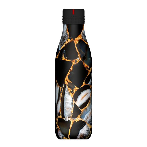 Les Artistes Bottle Up Design termoflaske 0,5L sort/gull