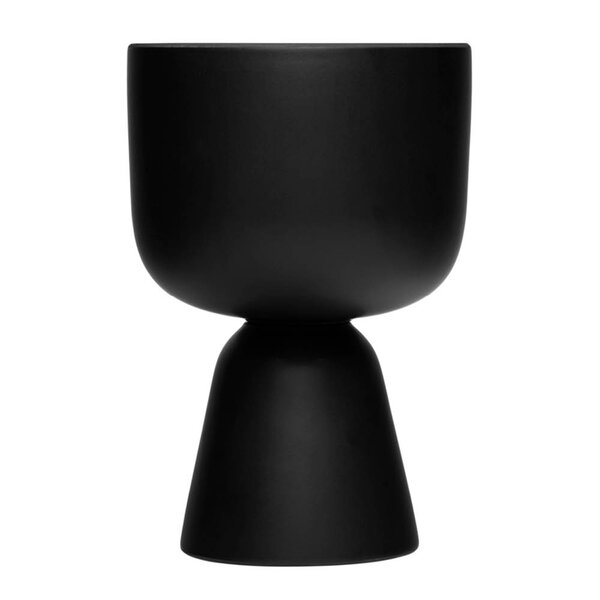 iittala Nappula blomsterpotte 23x15,5 cm matt svart