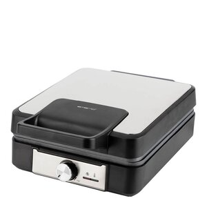 EMERIO Belgisk vaffeljern 4 vafler 1200W rustfritt stål