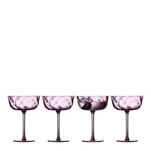 Lyngby Glas Vienna champagneskål 35 cl 4 stk purple