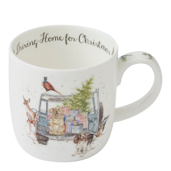 Wrendale Design - Driving Home for Christmas kopp 31 cl hundemotiv
