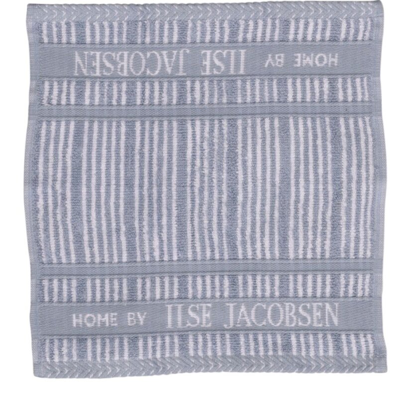 Home by Ilse Jacobsen Bath Collection vaskeklut 30x30 cm 4 stk powder blue stripes