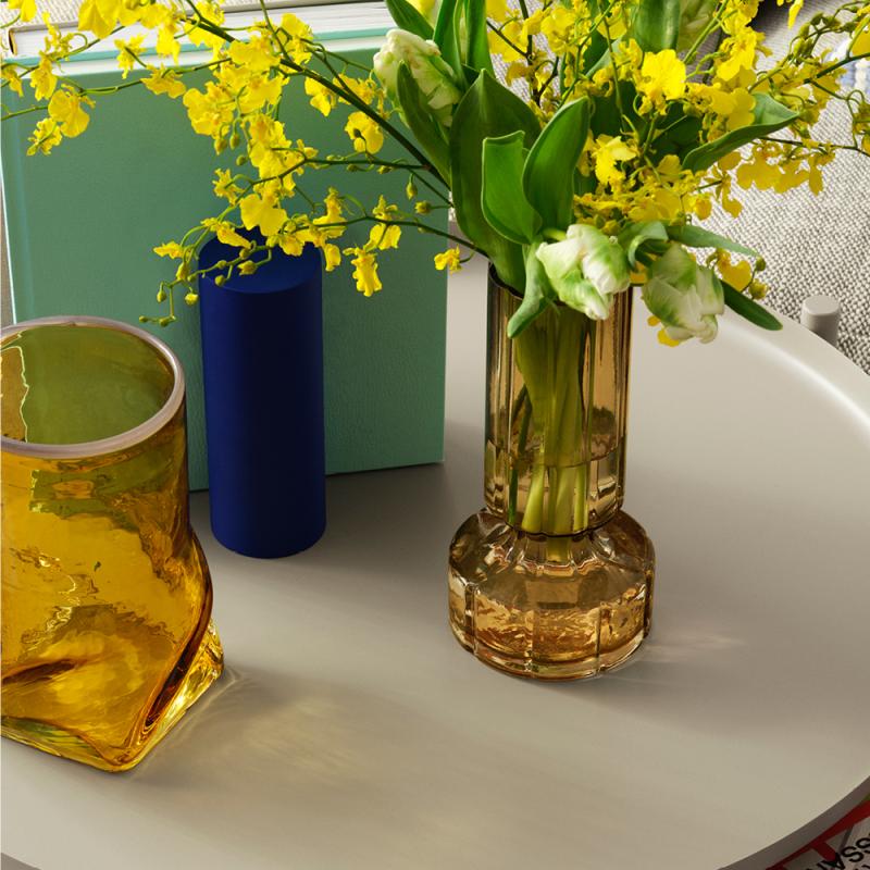 Broste Copenhagen Hyacint svibelvase 25 cm indian tan