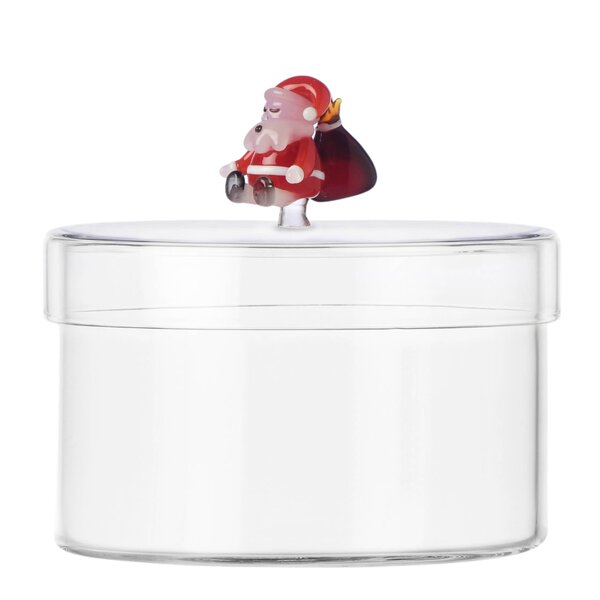 Ichendorf Milano Christmas Tales glasskrukke 12 cm nisse m/sekk