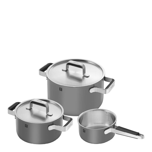 Zwilling Pure grytesett 5 deler grå