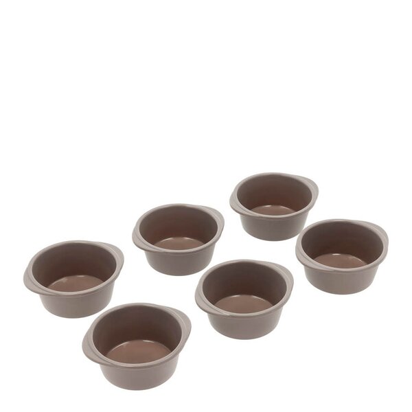 Blomsterbergs Muffinsform for 6 muffins silikon latte