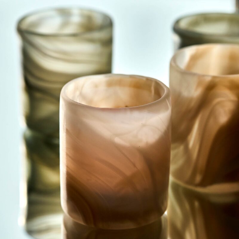 House Doctor Kae telyseholder 8x7 cm beige