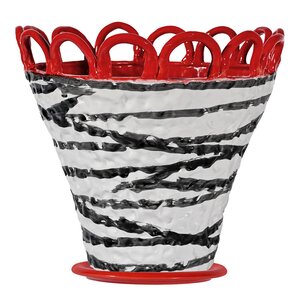 ByOn Patty krukke L 30x26,5 cm zebra/rød