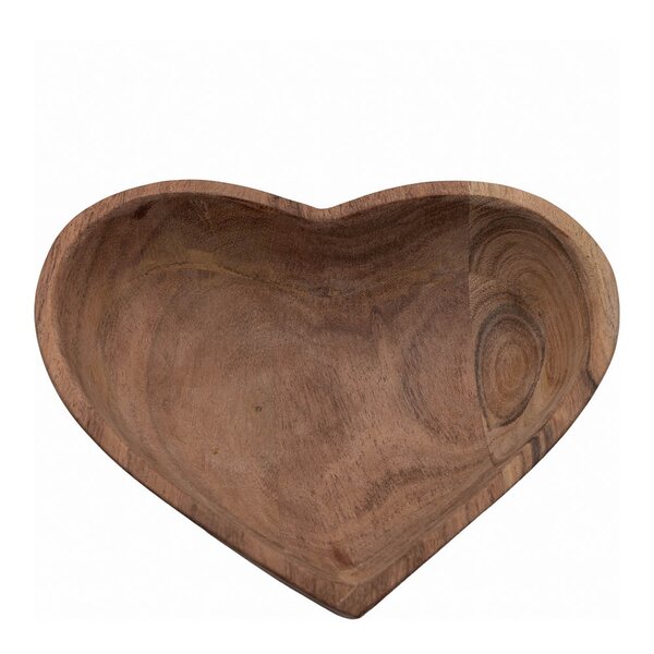 Sögne Home Hjerteskål small 19x16 cm akasietre