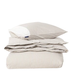 Lexington Sengesett 200x220 cm bomullspercale stripet olive/white