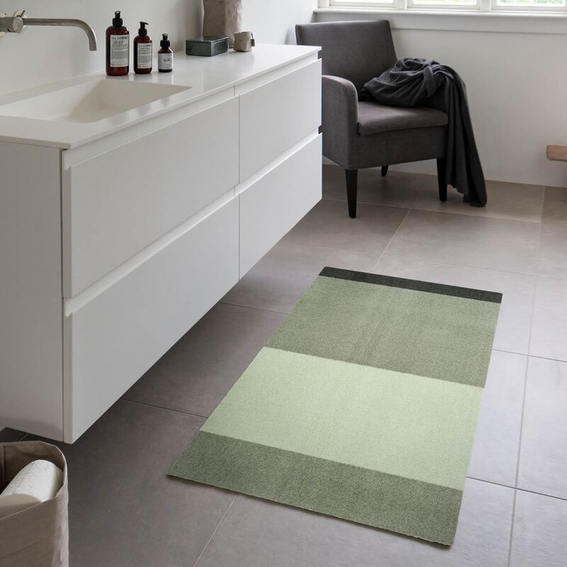 Tica Copenhagen Stripes horisontal gulvmatte 120x67 cm green