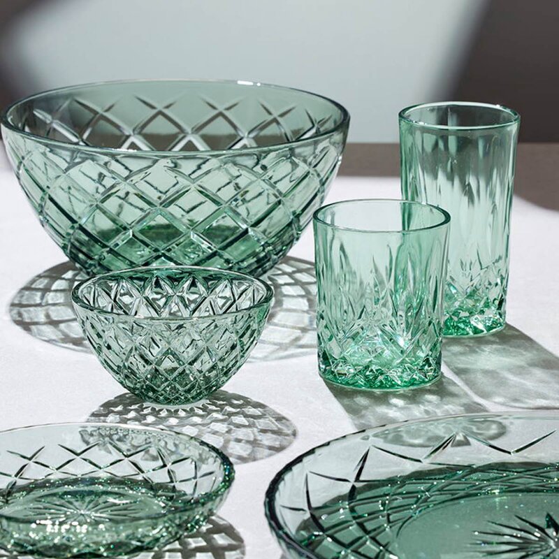 Lyngby Glas Sorrento highball 38 cl 4 stk grønn
