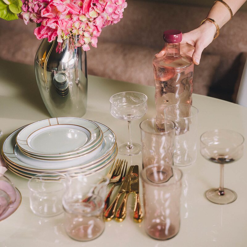 Paveau Swirl tumbler glass small 24 cl 2 stk Wave