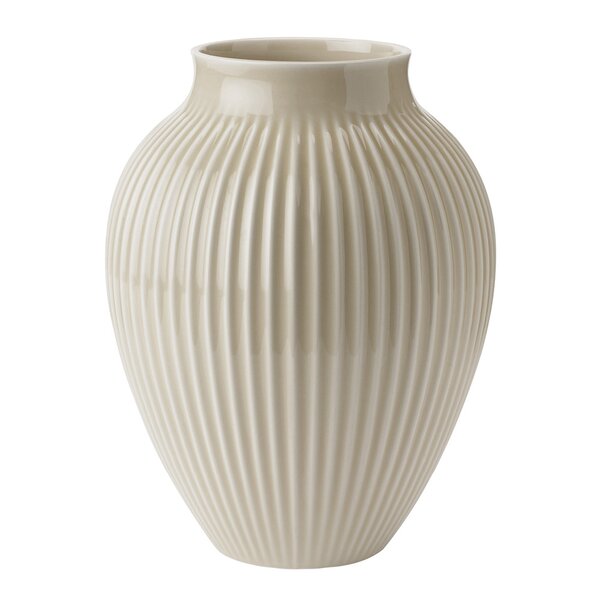 Knabstrup Keramik – Ripple vase 35 cm sand