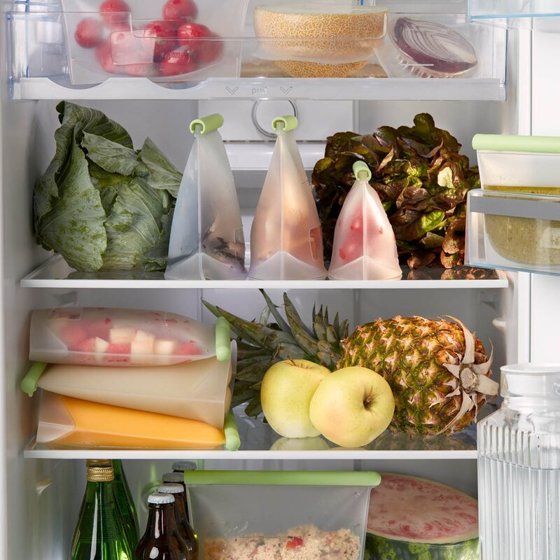 Lékué Gjenbrukbar silikonpose 1,5 L grønn