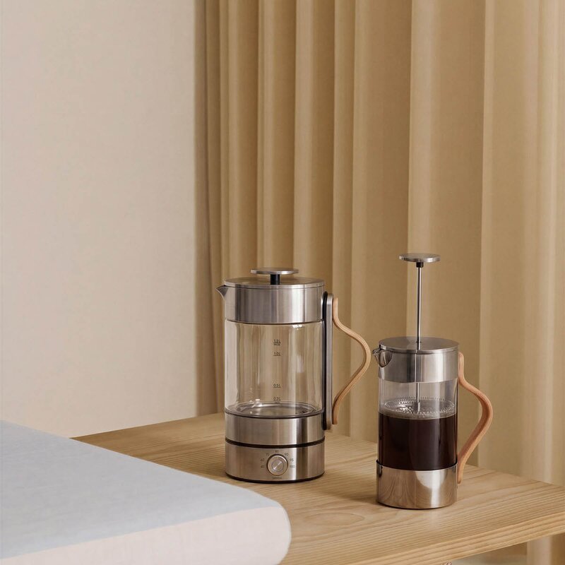 Stelton Emma vannkoker 1,2L clear/steel