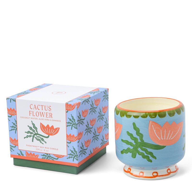 Paddywax Adopo duftlts cactus flower Flower grønn