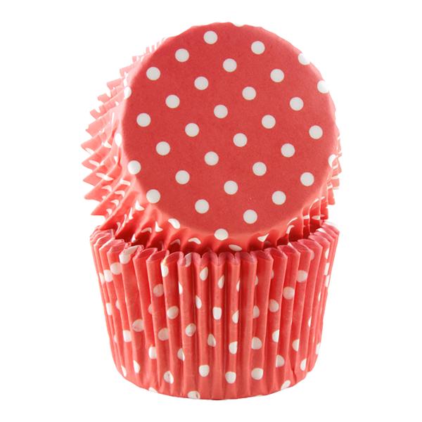 Cacas Muffinsform jumbo 30 stk rød polka