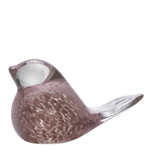 Magnor Lucky Bird glassfugl 10 cm rosa