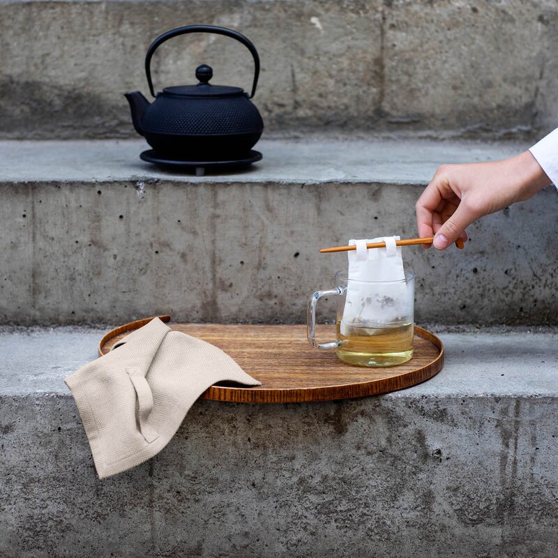 The Organic Company Gjenbrukbare tepose 3 stk 