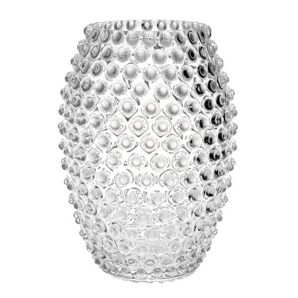 Klimchi Hobnail egg vase 18 cm crystal