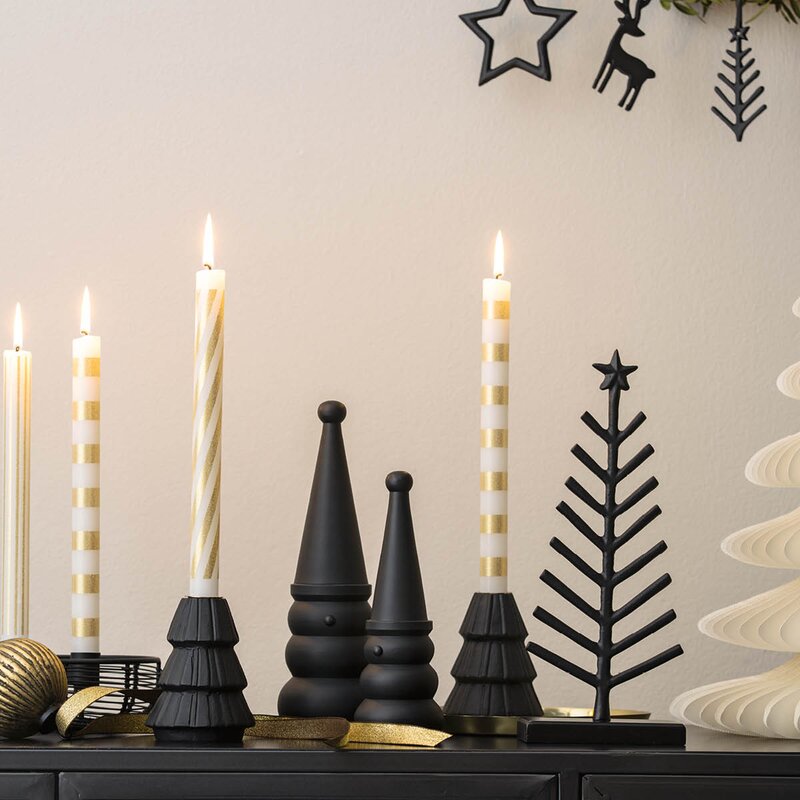 Villeroy & Boch Christmas Chic snømann 20,5 cm svart