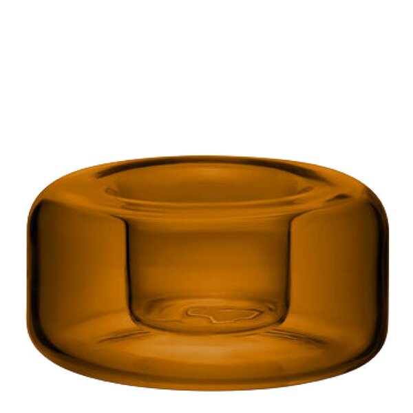 Kosta Boda - Happy lyslykt 4,7 cm rav