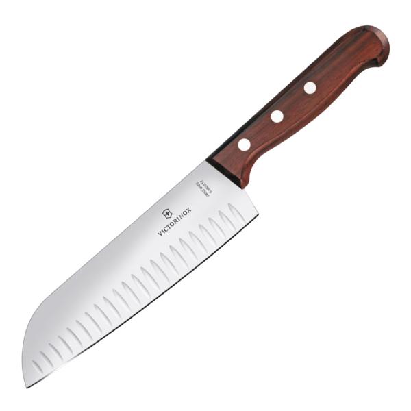 Victorinox Kebony santokukniv 17 cm med luftlommer kebony