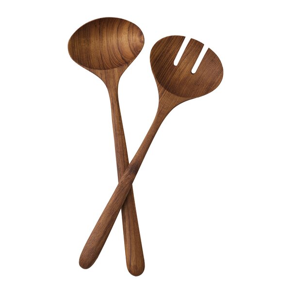 Tell Me More Teak salatbestikk 30 cm