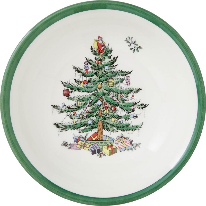 Spode Christmas Tree tekopp med skål 20 cl