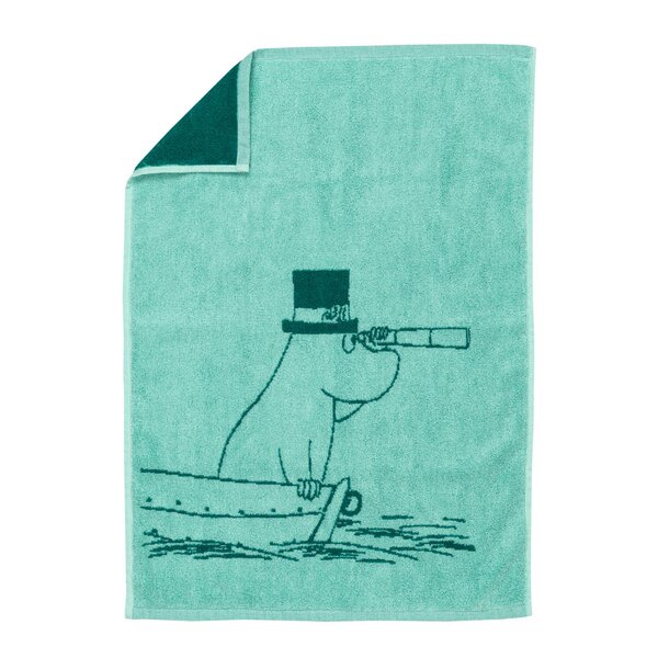 MoominArabia Mummi håndkle 50x70 cm Mummipappa blågrønn