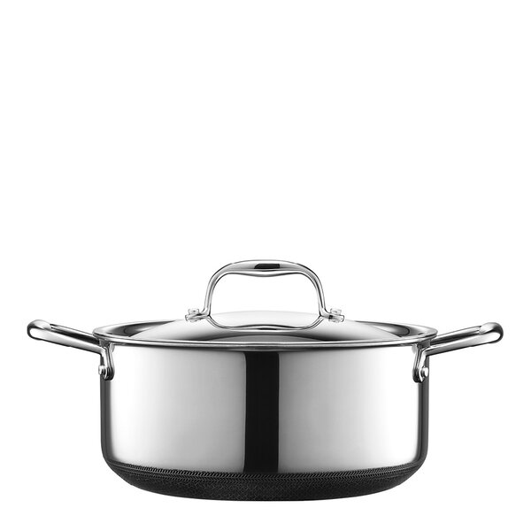 Hexclad Hybrid dutch oven gryte med stållokk 4,7L