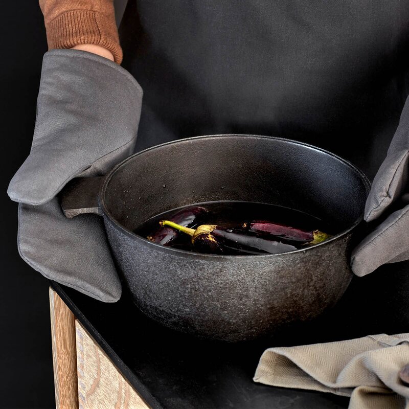 The Organic Company Ovnvotter 15x31 cm 2 stk dark grey