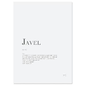 Pictureit Poster Javel 30x40 cm hvit