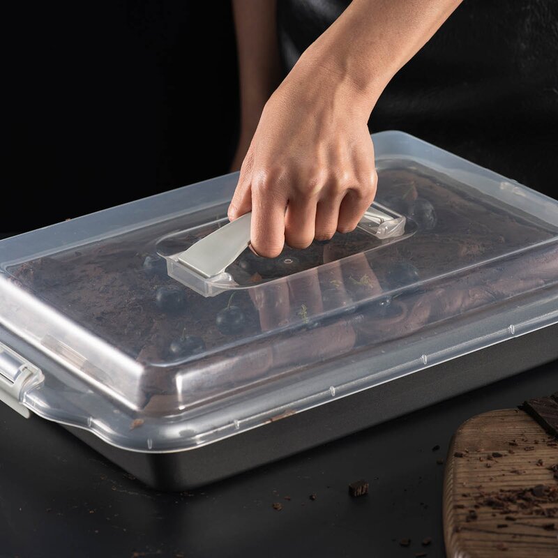 Modern House bAYk kakeform/langpanne med lokk 3,5L grå