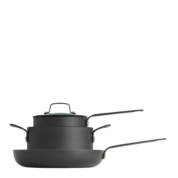 Morsø Gusto grytesett 5 deler svart aluminium